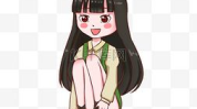 卡通人像图片女,青春活力与梦幻色彩的完美融合