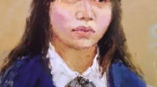 女青年人物胸像照片,女青年胸像摄影艺术赏析