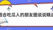 适合吃瓜人的朋友圈说说精选吃瓜娱乐文案短句霸气